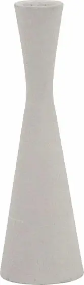 Mbajtëse qiriri LINEAR 19.5, metal i bardhë, 6x6x20cm