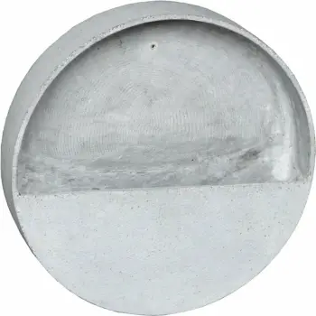 Mbajtës për bimë aromatike në mur, gur i sinterizuar, ngjyrë gri, 30x30x9cm