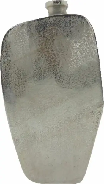 Vazo dekorative Anzac, alumin, ngjyrë argjendi-nikel, 21x7x41cm