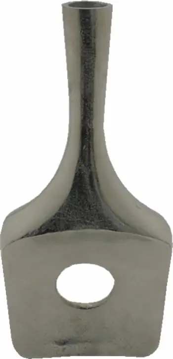 Vazë dekorative Glam, alumin, ngjyrë nikeli argjendi, 21x6.25x46 cm