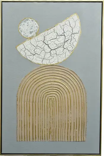 Pikturë dekorative Art Vibrance, shumëngjyrëshe, ar, 60x90x4 cm
