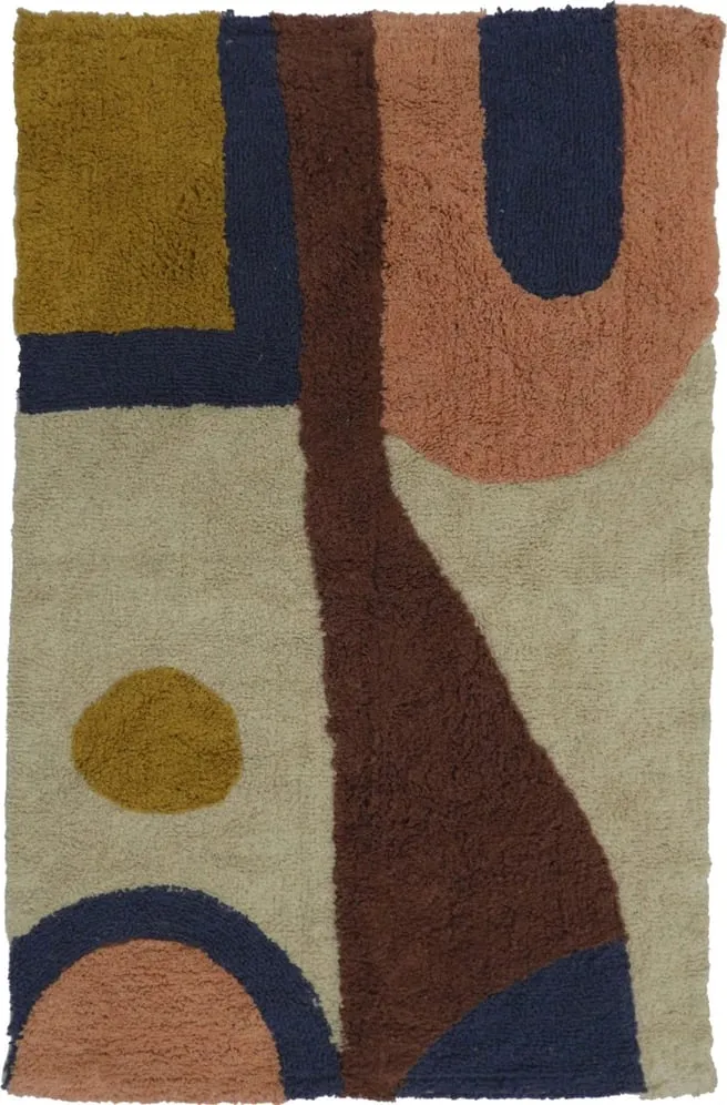 Qilim Pop, pambuk, shumëngjyrësh, 60x90cm - 1