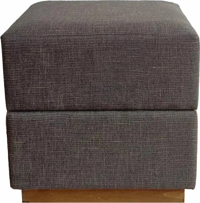 Stool bllok, ngjyrë balte, 45x45x45cm - 2