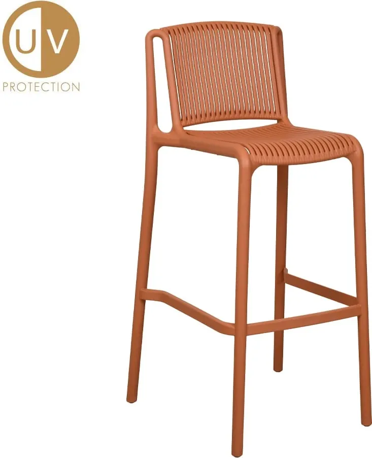 Karrige për bar Polly, terrakota, 42x50x100.5 - 1