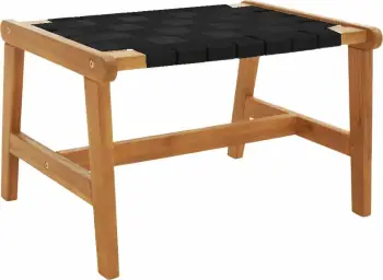 Stool Hastag, ngjyrë e zezë-natyrale, 57x41x36 cm