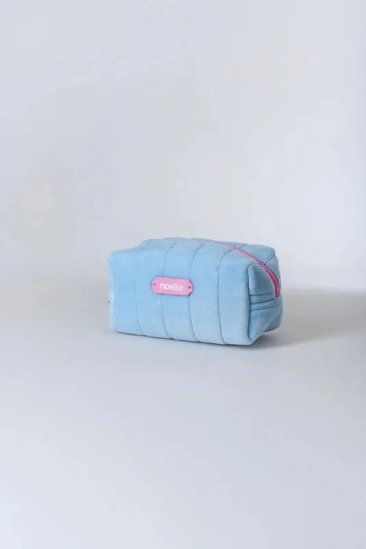 Noelle Cosmetic Bag Plush Pouch Blue - 2