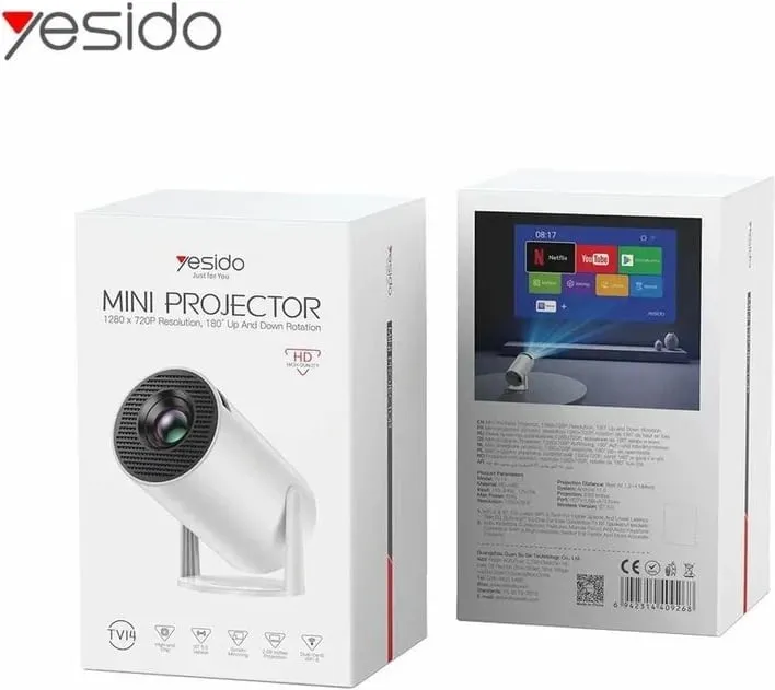 Mini Projektor 1280x720p Bt 5.0 2.69'' 110-240v,12v/2a - 2