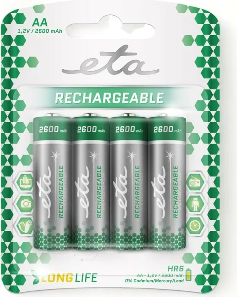 Bateri Eta Rechargeable AA - 1