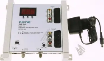 Origjinal Axing konvertues zviceran TWIN - i dyfishte Audio Video shendrrim ne RF sinjal te antenes