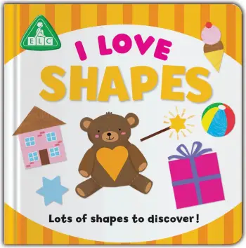 Libër tabela të qendrës së mësimit të hershëm I Love Shapes