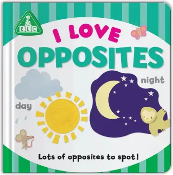 Libër tabela të qendrës së mësimit të hershëm I Love Opposites