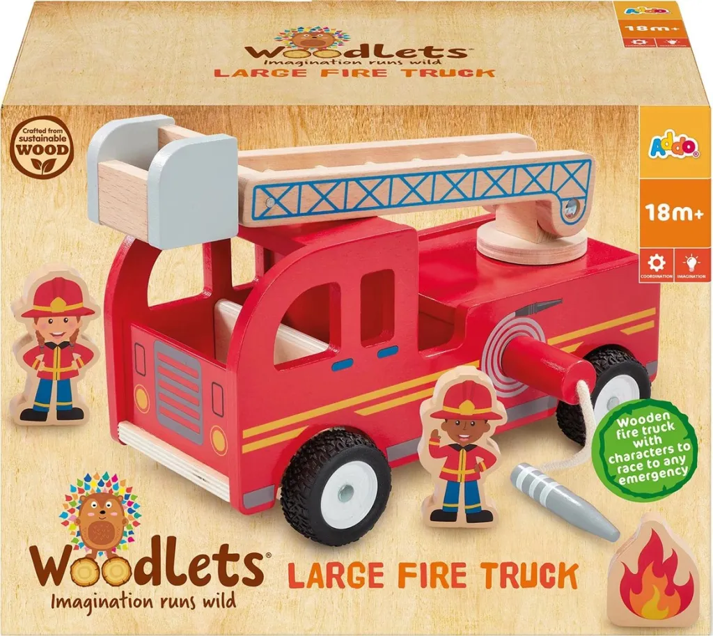 Set lodër për fëmijë Woodlets Fire Truck - 2
