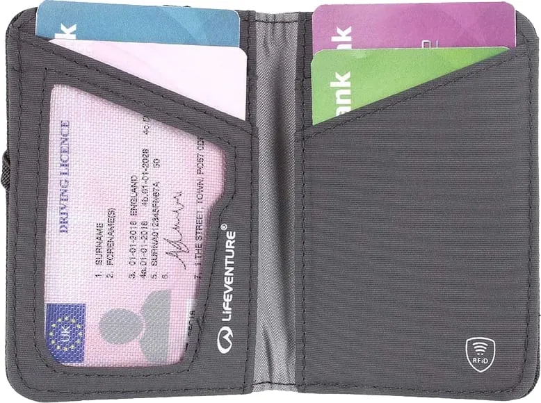 RFID Card Wallet, Recycled, Grey - 2