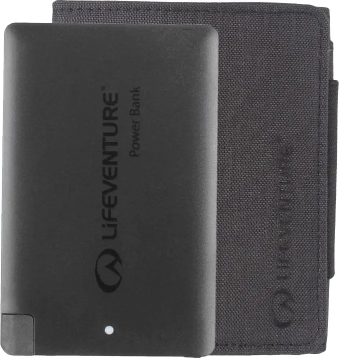 RFiD Charger Wallet with power bank, Recycled, Grey - 1