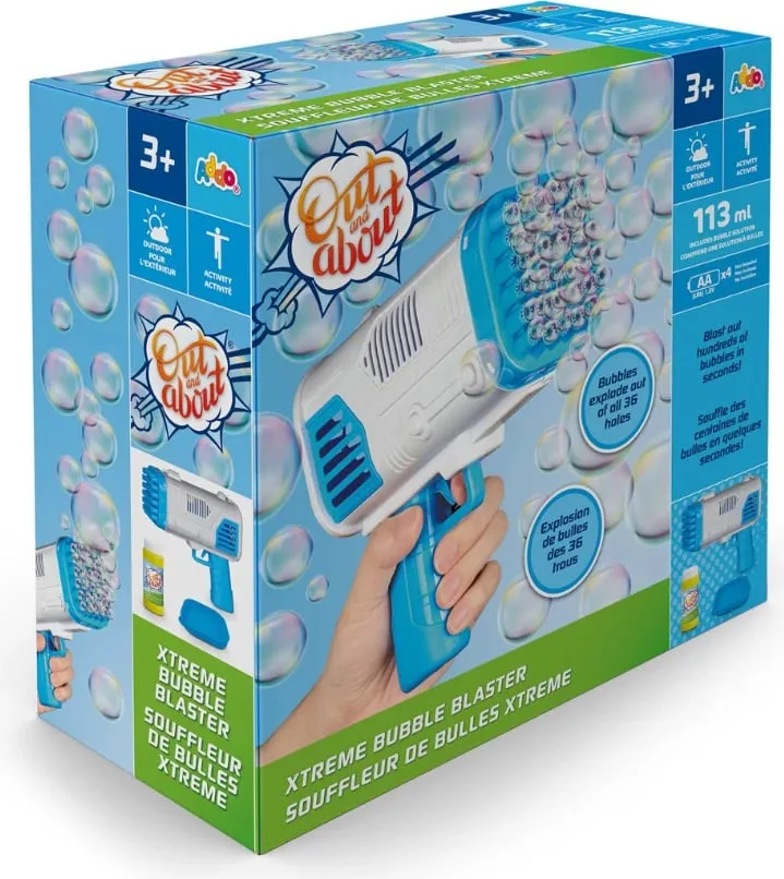 Out and About Xtreme Bubble Blaster (Blue) - 3