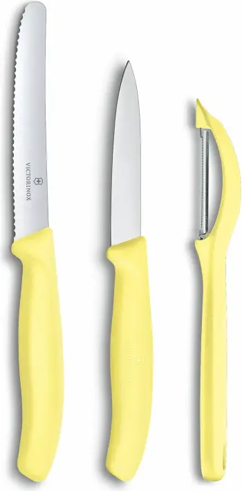 Set i thikave Victorinox, 3 pjesë, e verdhë