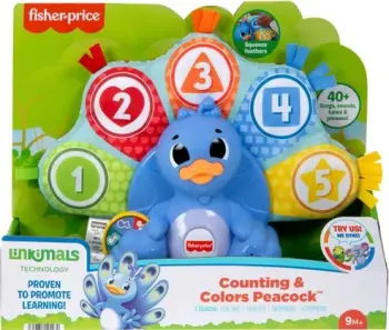 Fisher-Price Linkimals Counting and Colours Peacock Learning Toy