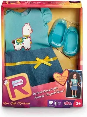#Rfriends No Prob-Llama Top & Skirt - Teal - 1