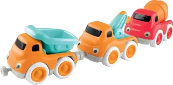 Whizz World Construction Vehicle Magnetic Trio Set