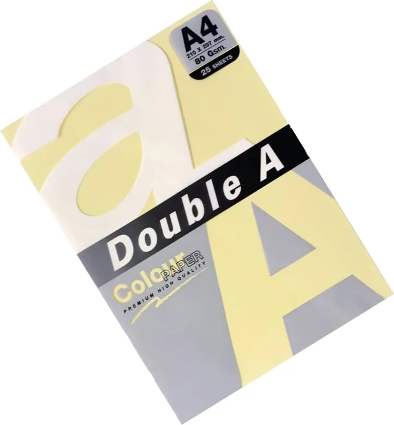 DOUBLE A LETER ME NGJYRE A4 80GR EMERALD 25FL - 1