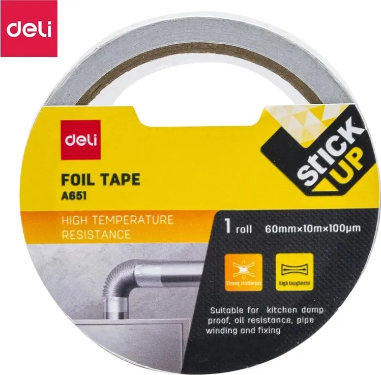 DELI SELLOTEJP REZISTENT FOIL 60mmX10mX100um A651 1/48 - 1