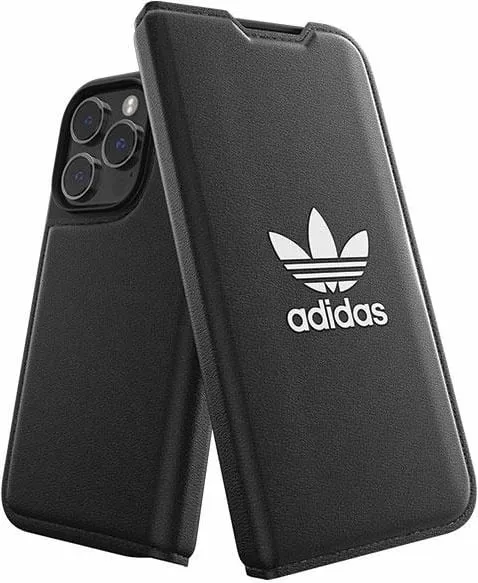 Këllëf libër Adidas OR Booklet Case BASIC, për iPhone 14 6.1", i zi e bardhë - 1