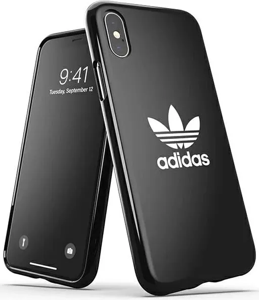 Mbështjellës Adidas OR Snap Case Trefoil për iPhone X/XS, zi - 1
