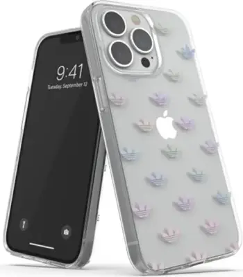 Mbështjellës Adidas OR SnapCase ENTRY për iPhone 13 Pro / 13 6.1", shumëngjyrësh, transparent