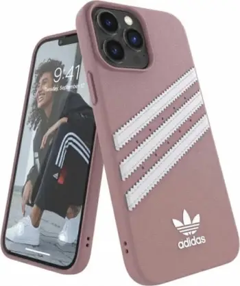 Mbrojtëse telefoni Adidas OR Molded Case, për iPhone 13 Pro Max 6.7", PU, rozë