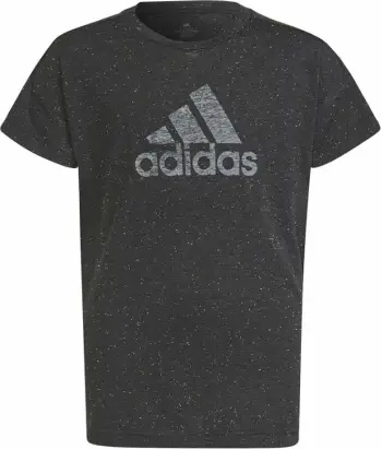Bluzë sportive për fëmijë adidas Badge of Sport Tee Jr HM2646, me mëngë të shkurtra, e zezë
