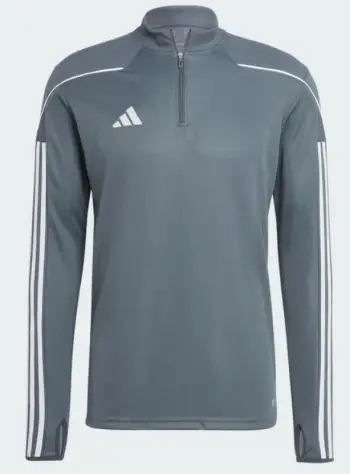 Bluzë sportive Adidas Tiro 23 Training Top HS0329, poliestër, mbyllje me zinxhir, e zezë