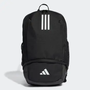 Çantë shpine Adidas Tiro League HS9758, xhepa anësorë rrjete, me zinxhir, e zezë