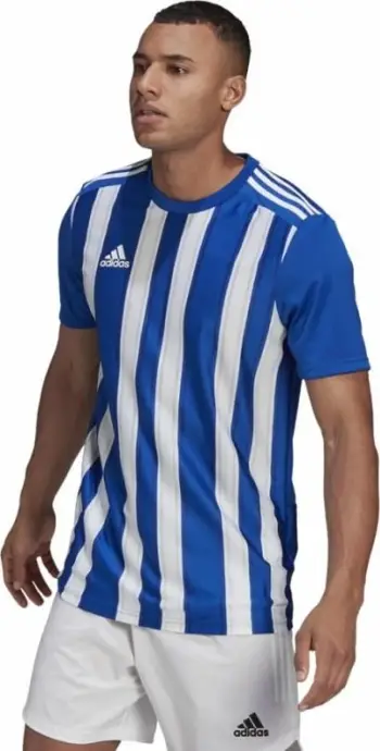 Fanellë futbolli për meshkuj adidas Striped 21 JSY M, e bardhë dhe blu
