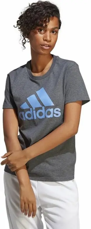 Bluzë Adidas Big Logo Tee IC0634, pambuk, për femra, e bardhë