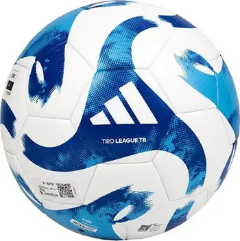 Top futbolli adidas Tiro League HT2429, pa qepje, për ndeshje dhe stërvitje, i bardhë me blu