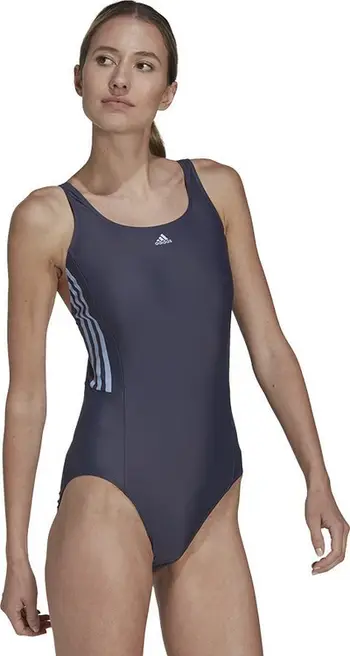 Kostum banje Adidas 3 Stripes Mid Suit W HS5317, për femra, navy