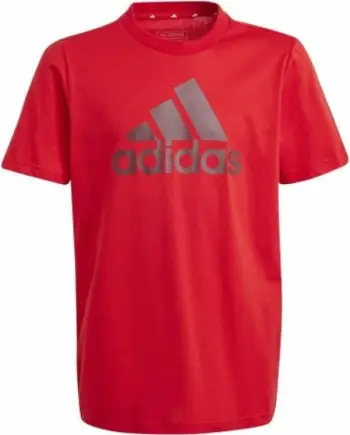 Bluzë sportive adidas Big Logo Tee Jr IJ6262, pambuk, për fëmijë, e kuqe