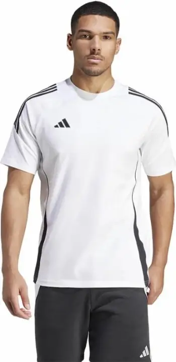 Bluzë sportive adidas TIRO 24 Sweat Tee M IR9353, pambuk, me mëngë të shkurtra, e bardhë
