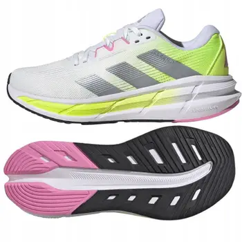 Atlete vrapimi për gra Adidas Questar 3, teknologji Bounce, rrjetë e ajrosur