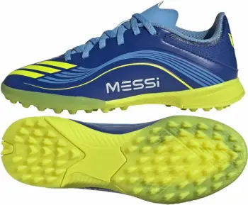 Këpucë futbolli Adidas F50 Messi League Jr TF JR4426, për bar sintetik, për fëmijë