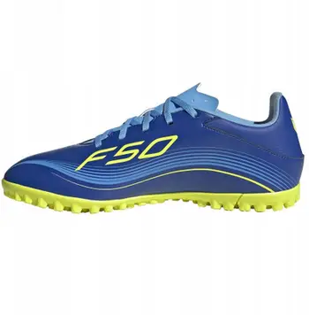 Këpucë futbolli Adidas F50 Messi Club TF JQ6614, për bar sintetik, të kuqe