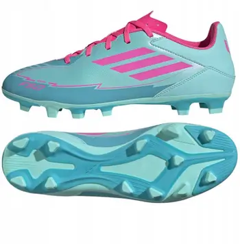Këpucë futbolli Adidas F50 Club Messi IH0929, FG MG, blu rozë