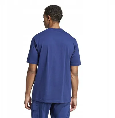 Bluzë adidas Single Jersey Linear Tee M JE8999, pambuk 100%, e bardhë - 1