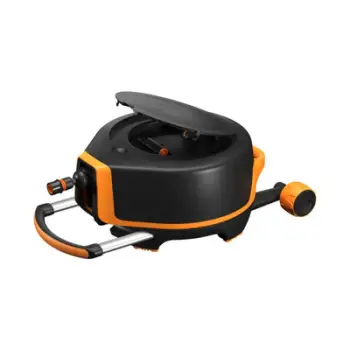 Rrotë uji e serisë X Automatike XL 27m Q3 Fiskars, zezë/portokalli