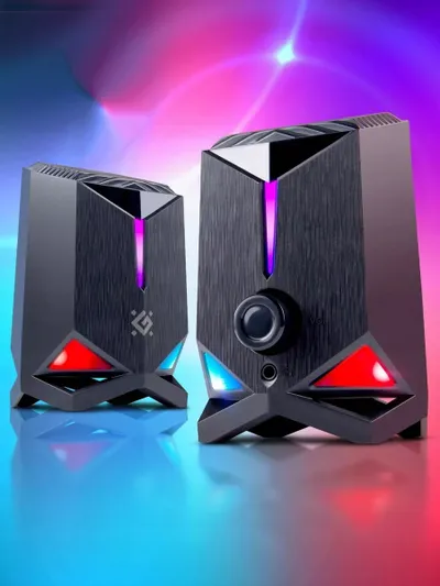 Altoparlantë Defender Gravity 2.0, 6W, USB, me drita LED RGB - 5