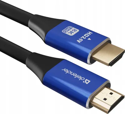 Kabllo HDMI Defender v2.1, 3m, 8K, e zezë - 2