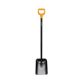 Lopatë metalike Fiskars Solid™, zezë/portokalli