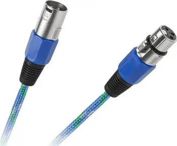 Kabllo XLR - XLR për mikrofon të Canon, 5 m, e kaltër