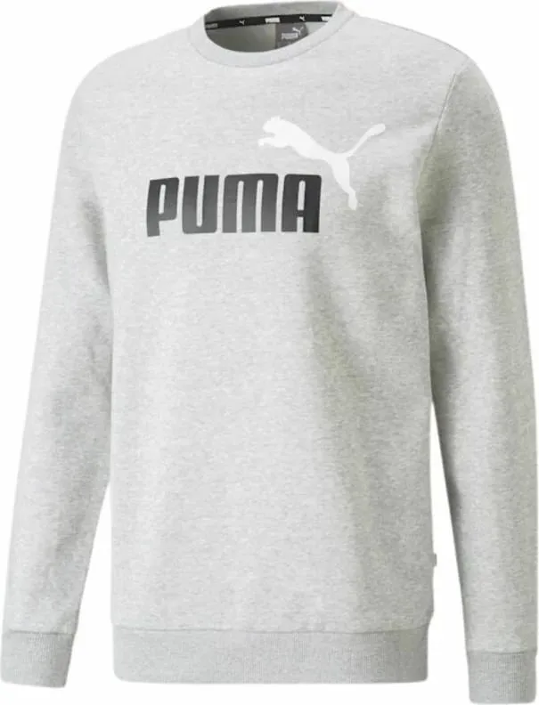 Duks Puma ESS+ 2 Col Big Logo Crew FL M për Meshkuj, Gri - 1