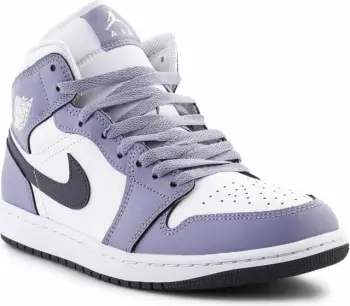 Atlete Nike Air Jordan 1 MID unisex, të bardha